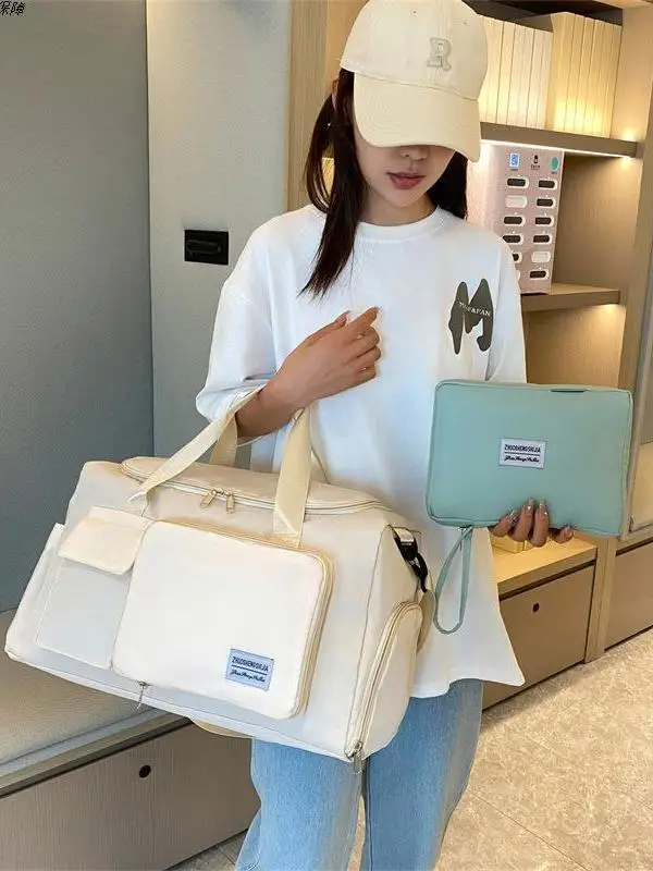 

Легкая дорожная сумка большой емкости, женская спортивная сумка, разделительная сумка для влажной и сухой дорожки, сумка Dormi Lage