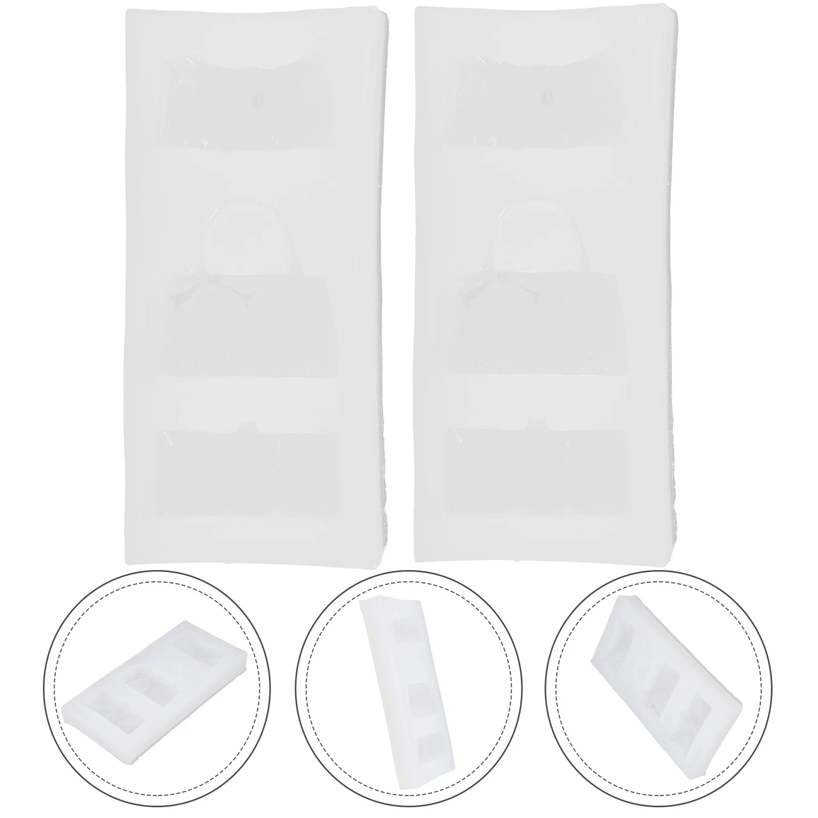

2Pcs Handbag Silicone Molds Jewelry Casting Molds Epoxy Resin DIY Small Bag Mold Creative Craft Making Silicone Handbag Mold