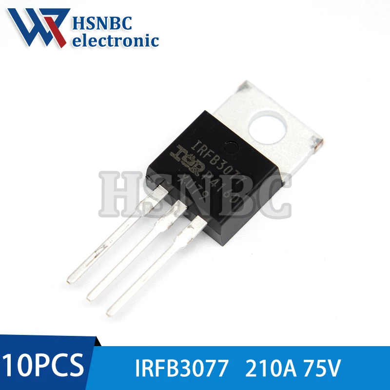 

10Pcs/Lot IRFB3077 IRFB3077PBF TO-220 210A 75V MOSFET N-Channel Power Transistor 100% New Original