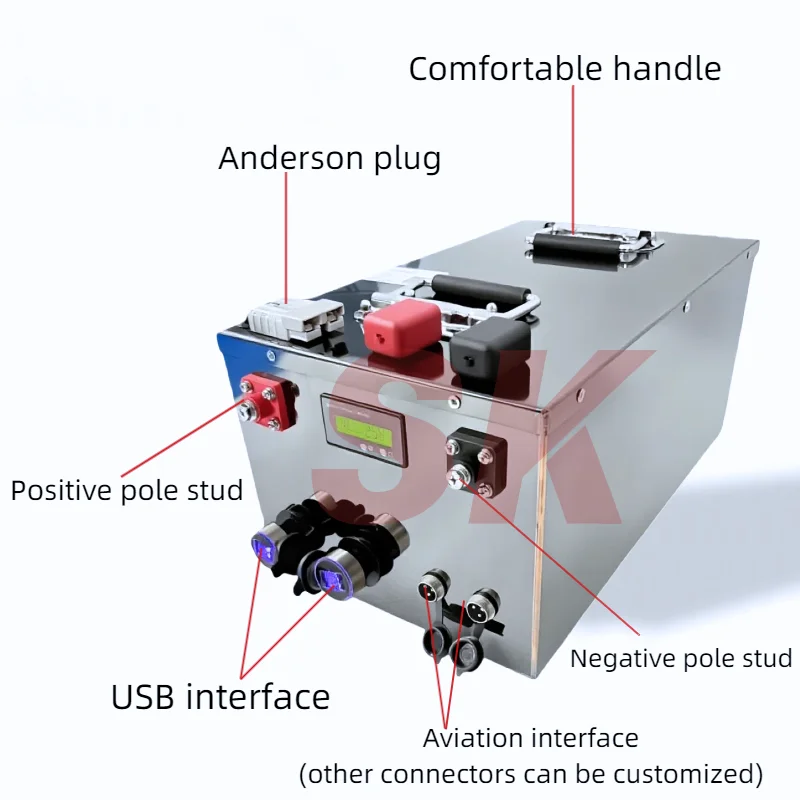 Waterproof 24V LiFePO4 Lithium Battery with BMS and 10A Charger