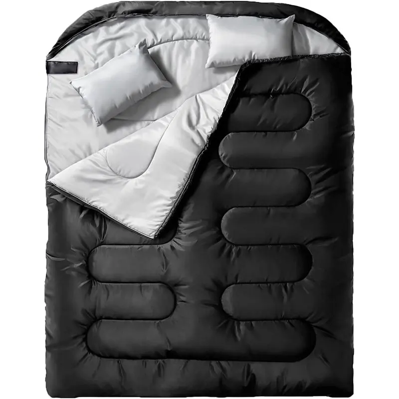 

Double Sleeping Bags for Two Adults - With Pillow, All-Season, Cold Weather, Keep Warm 2024