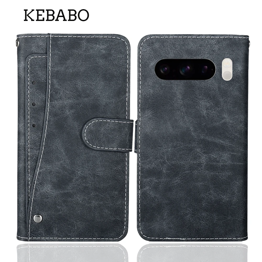 Leather Wallet Google Pixel 8 Pro Case 6.7