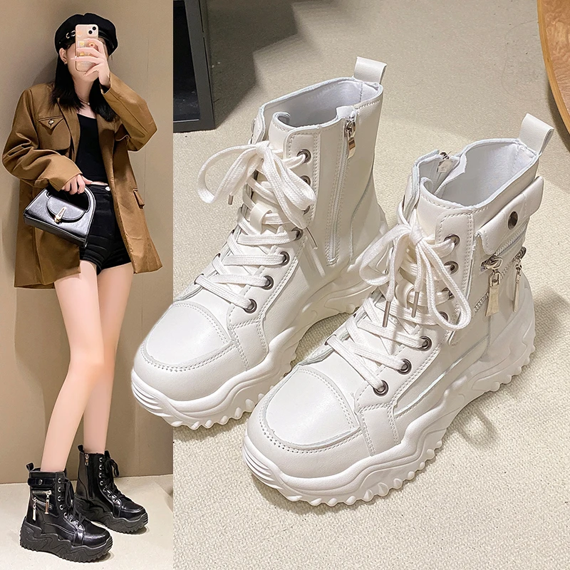 

Fashion boots 2024 autumn and winter new platform fashion casual short boots