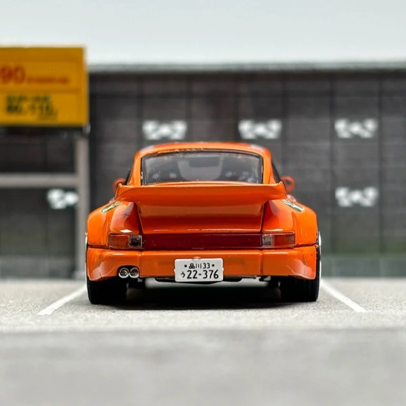 Marster 1:64 Porsche 911 930 Turbo geyik kafası livery - open-cover alaşım araba modeli