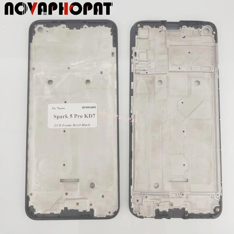 

LCD Frame Front Housing Cover Chassis Bezel For Tecno Spark 5 Pro KD7 Front Cover