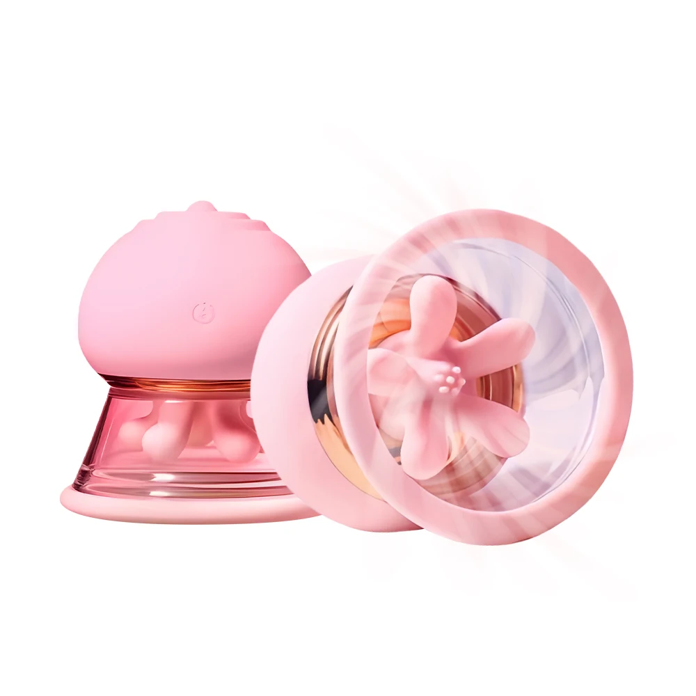 Breast Suction Vibrator Nipple Massage Stimulator Breast Enhancement Suction Electric Vacuum Pump Female Masturbator Adult Toy