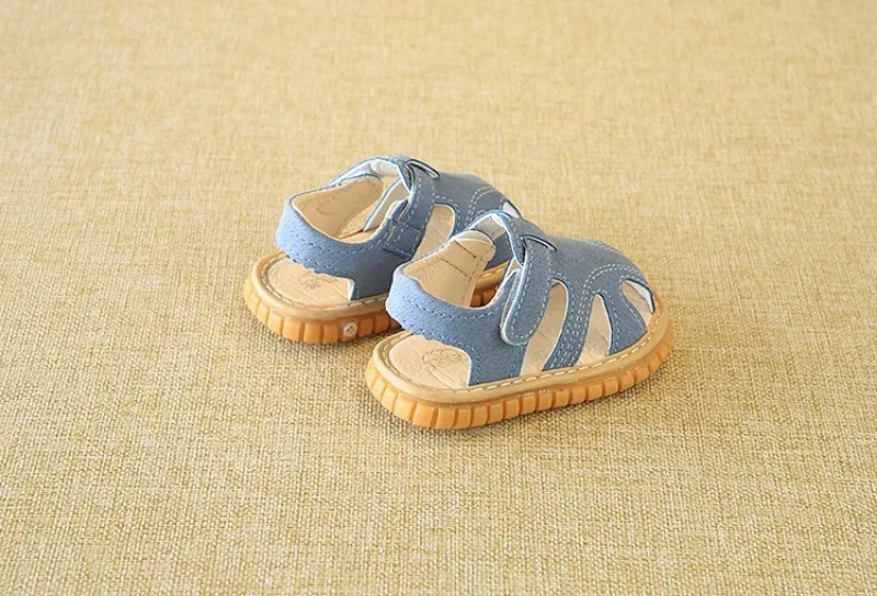Baby Quietsch-Sandalen für Sommer, Kleinkinder Jungen Mädchen, Niedliche Freizeitschuhe, Rutschfeste Indoor-Lauflernschuhe – Detail 8