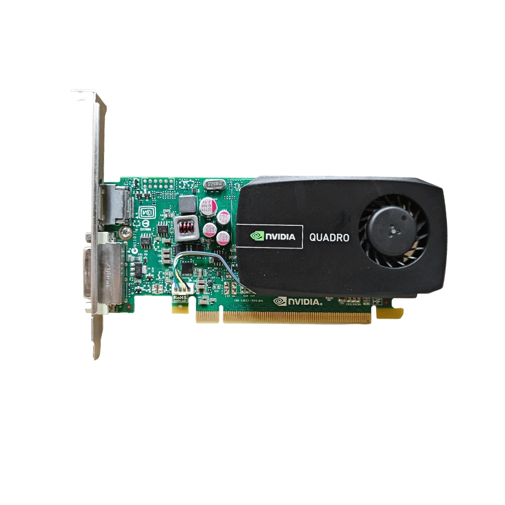 NVIDIA Quadro 410 512MB DDR3 64-bit Low Profile Professional Graphics Card for Workstation PC Multi-Monitor 2 Display Port DVI
