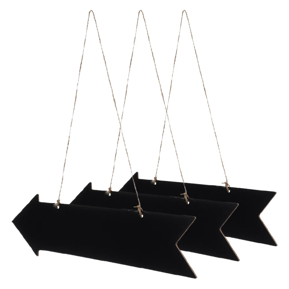 3 قطعة علامات السبورة الخشبية سهام السبورة الصغيرة المعلقة لتزيين باب الحائط لوحة الرسائل الاتجاهية لحفلات الزفاف والمنزل #6