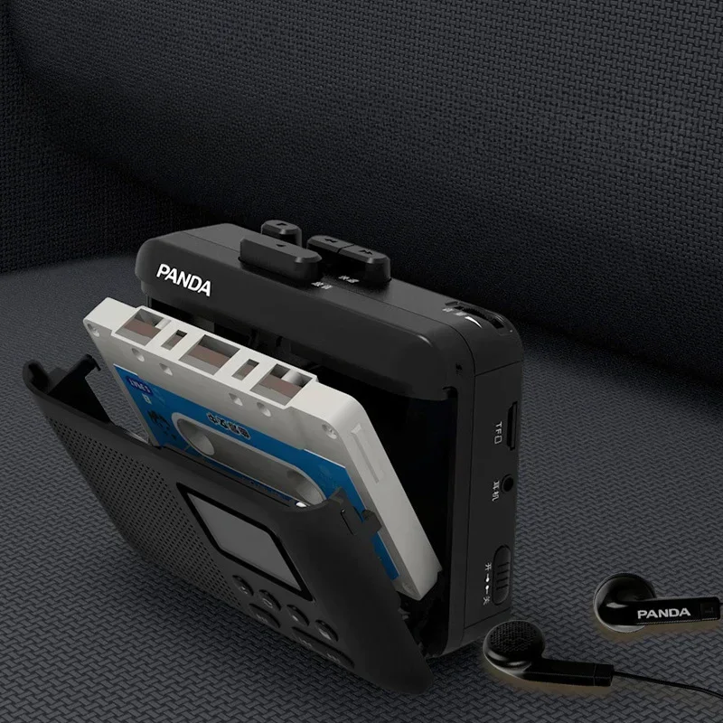 EOENKK New Stereo Walkman Portable Cassette Player Retro-style Tape Recorder Supports Tape To TF Card