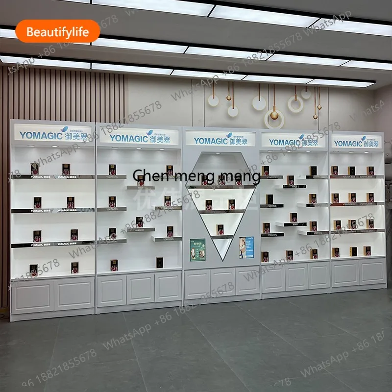 

a44 Modern Simple Cosmetics Display Cabinet Nordic Creative Skin Care Products Store Display Rack Beauty Salon Office Furniture