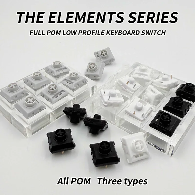 Kailh Customized Full POM The Elenments Series Low Profile Keyboard Switch Smooth Mechanical Keyboard Switch
