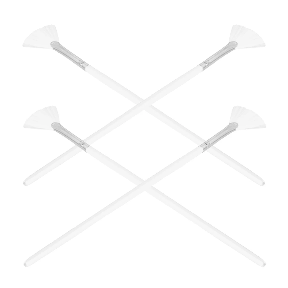 Ensemble de pinceaux pour le visage, 4 pièces, en forme d'éventail, doux sur la peau, Application uniforme, masques de boue en argile, outils de maquillage, brosse pour le visage pour la peinture