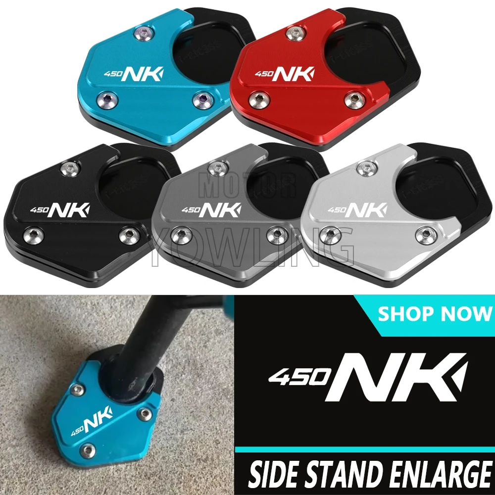 FOR CFMOTO 450SR 450SS 450NK 450 SR SS NK 2022-2024 2025 2026 Motorcycle Side Stand Enlarger Sled Sidestand Kickstand Foot Pads