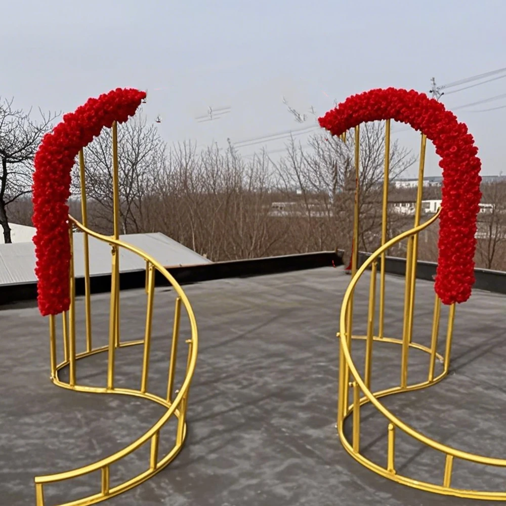 

2pcs)Wedding entrance flower door gate arch styand Luxury Party Events Stage Decorative Wedding Arch Wedding flower arran