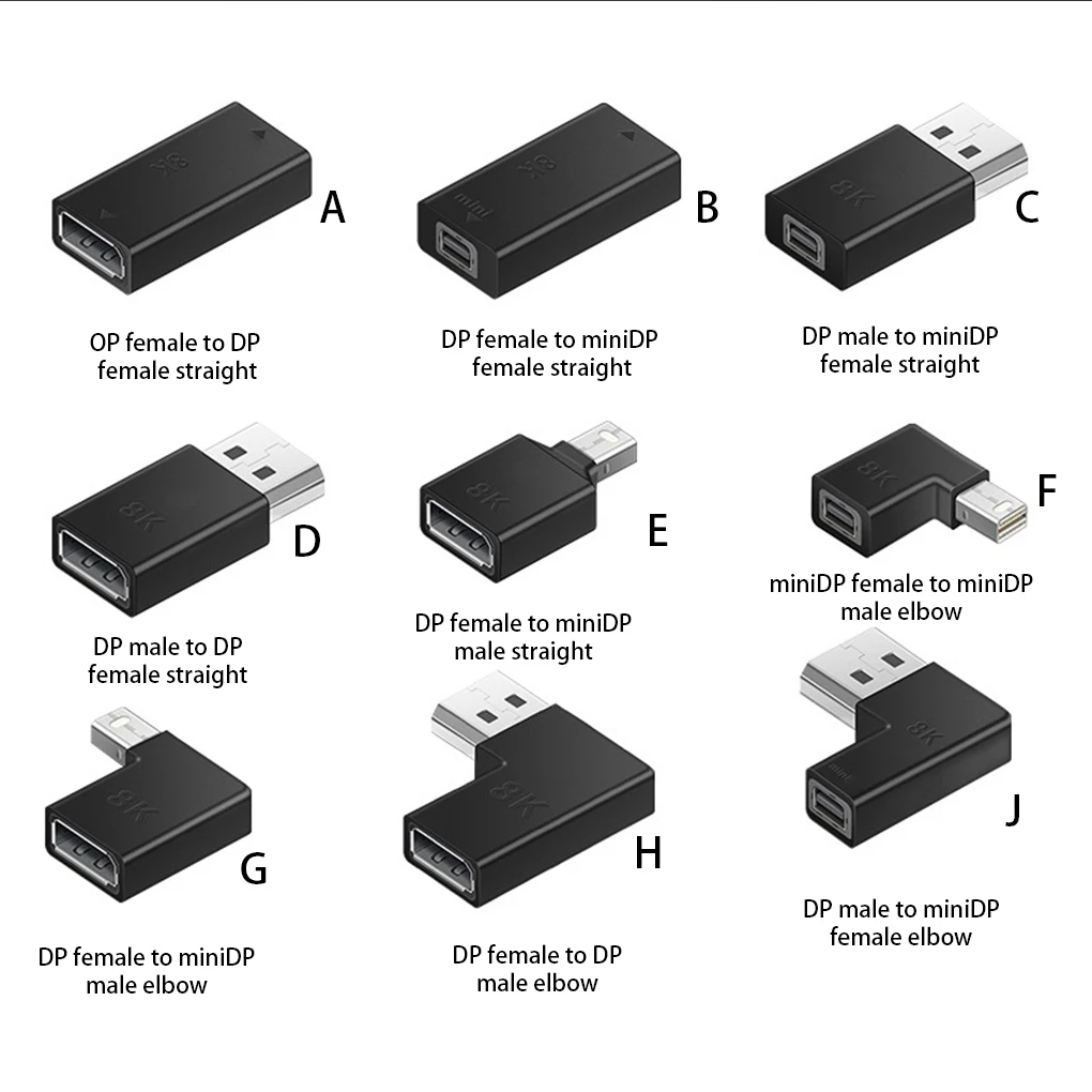 Displayport Adaptor 4K 120 144Hz Converter Conversion Connection Accessories