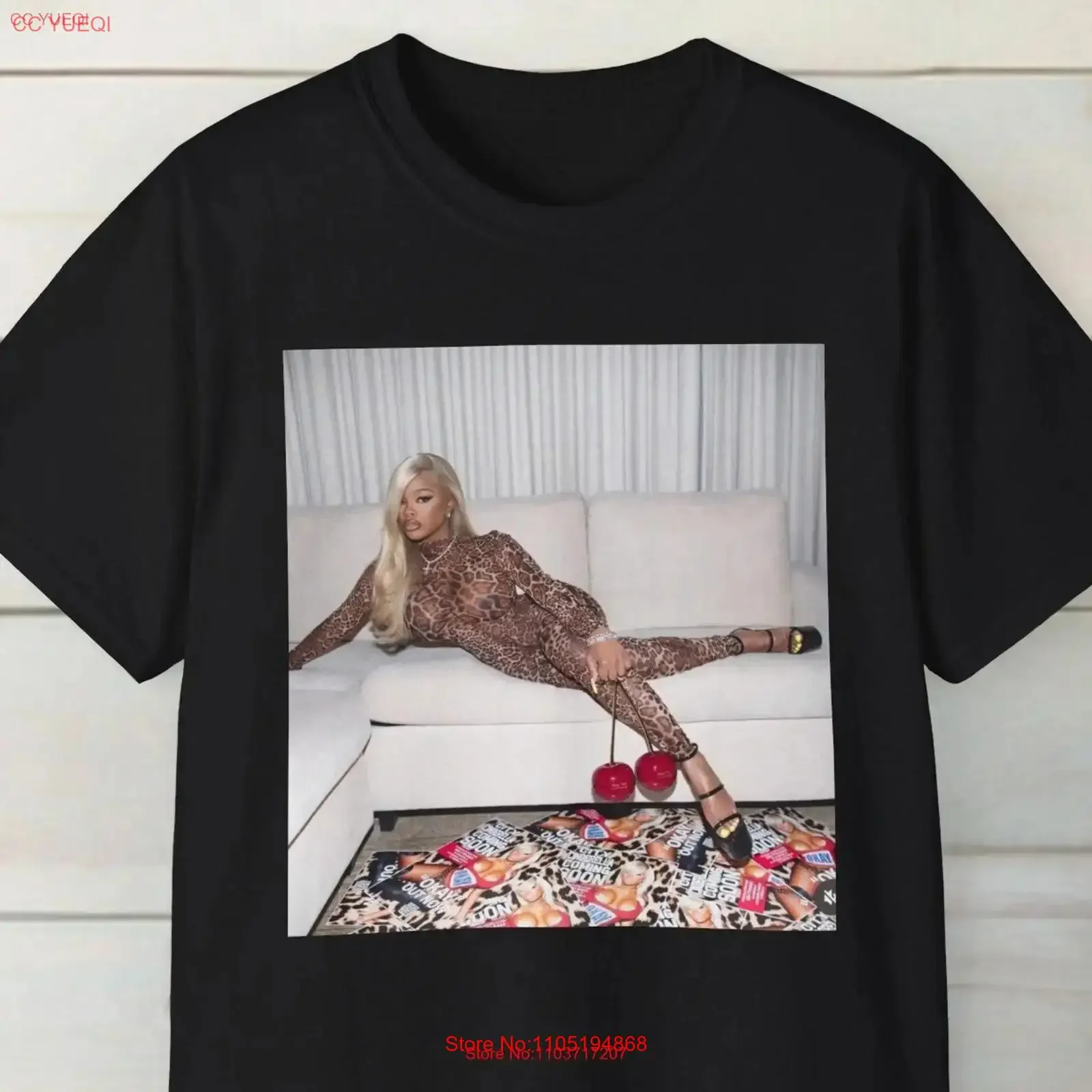 JT Okay Couch T Shirt Jatavia City Girls Album Retro Merch vintage Washed Breathable streetwear Soft graphic designer clothes