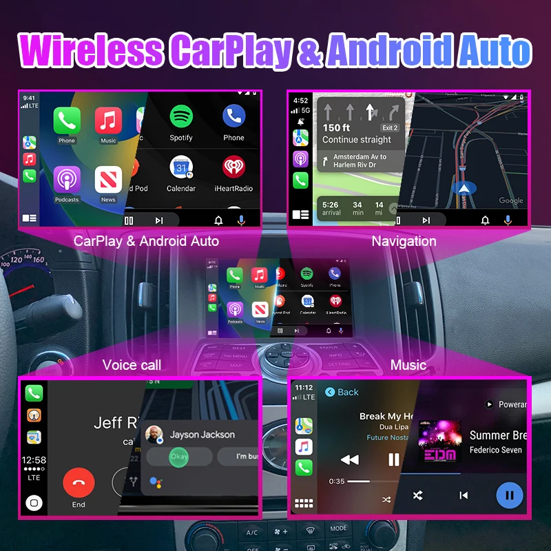 Wireless CarPlay Android Auto for infiniti G35 Low G37 model QX60 Mirror Aftermarket CarPlay Retroft Multimedia Navigation