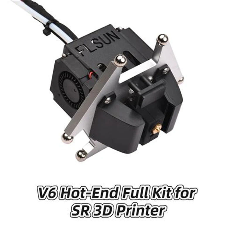 

Official FLSUN SR Effector 3D Printer Parts Super Racer Hot End Full Assembled Kit V6 Extruder Hotend Updated Accessories 1.75mm