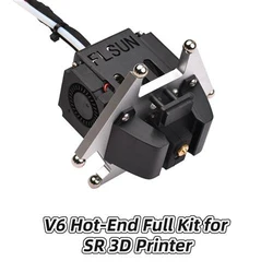 Official FLSUN SR Effector 3D Printer Parts Super Racer Hot End Full Assembled Kit V6 Extruder Hotend Updated Accessories 1.75mm