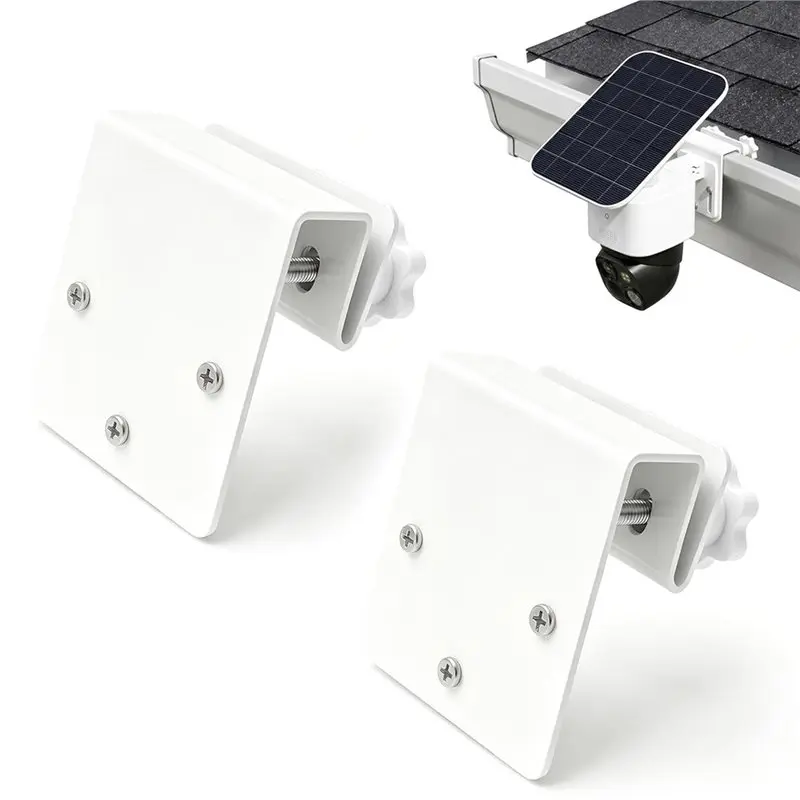 [NEW!A25P】 2 Pack Gutter Mount Bracket For Eufy Security Solocam S340/E30/E42 And 4G LTE Cam S33 Stainless Steel Gutter Mount
