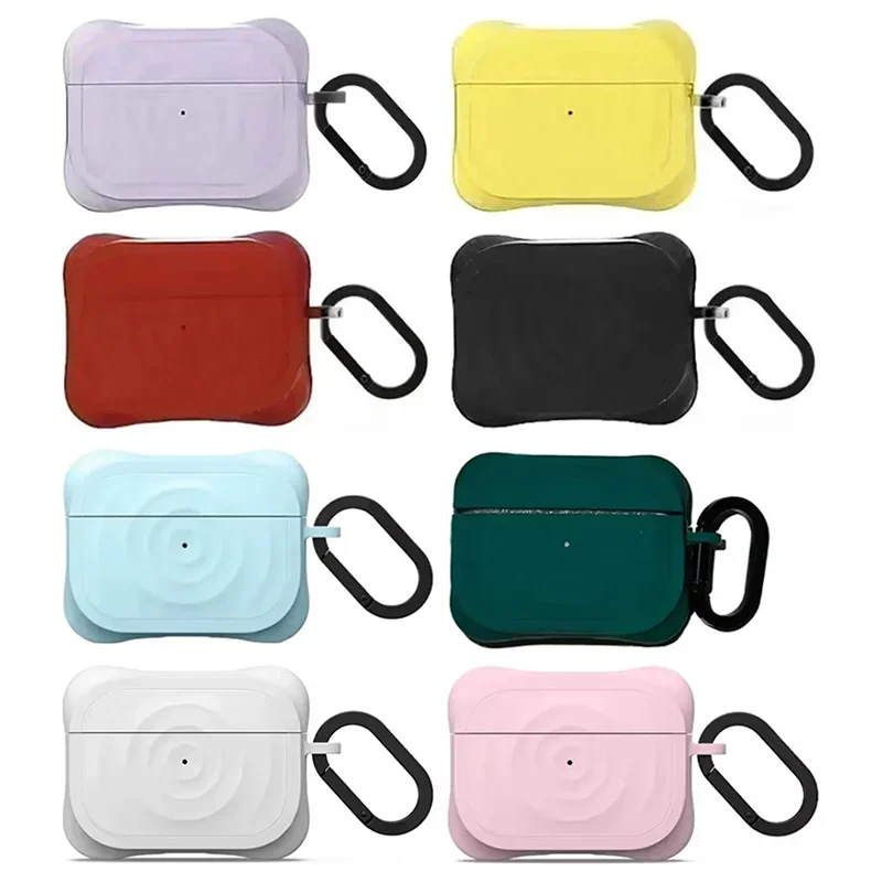 

Creative Candy Colored Silicone Case for AirPods 3 Pro Pro2 Earbuds Case Cover with Hook