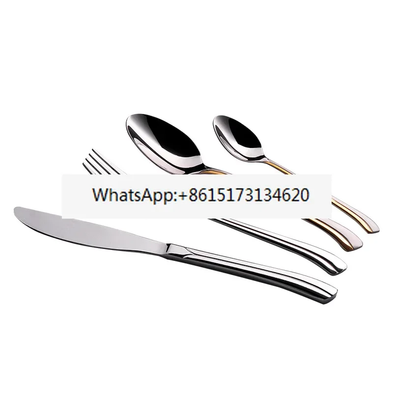 30-piece stainless steel tableware set, hotel western restaurant knife, fork, spoon four-piece tableware set