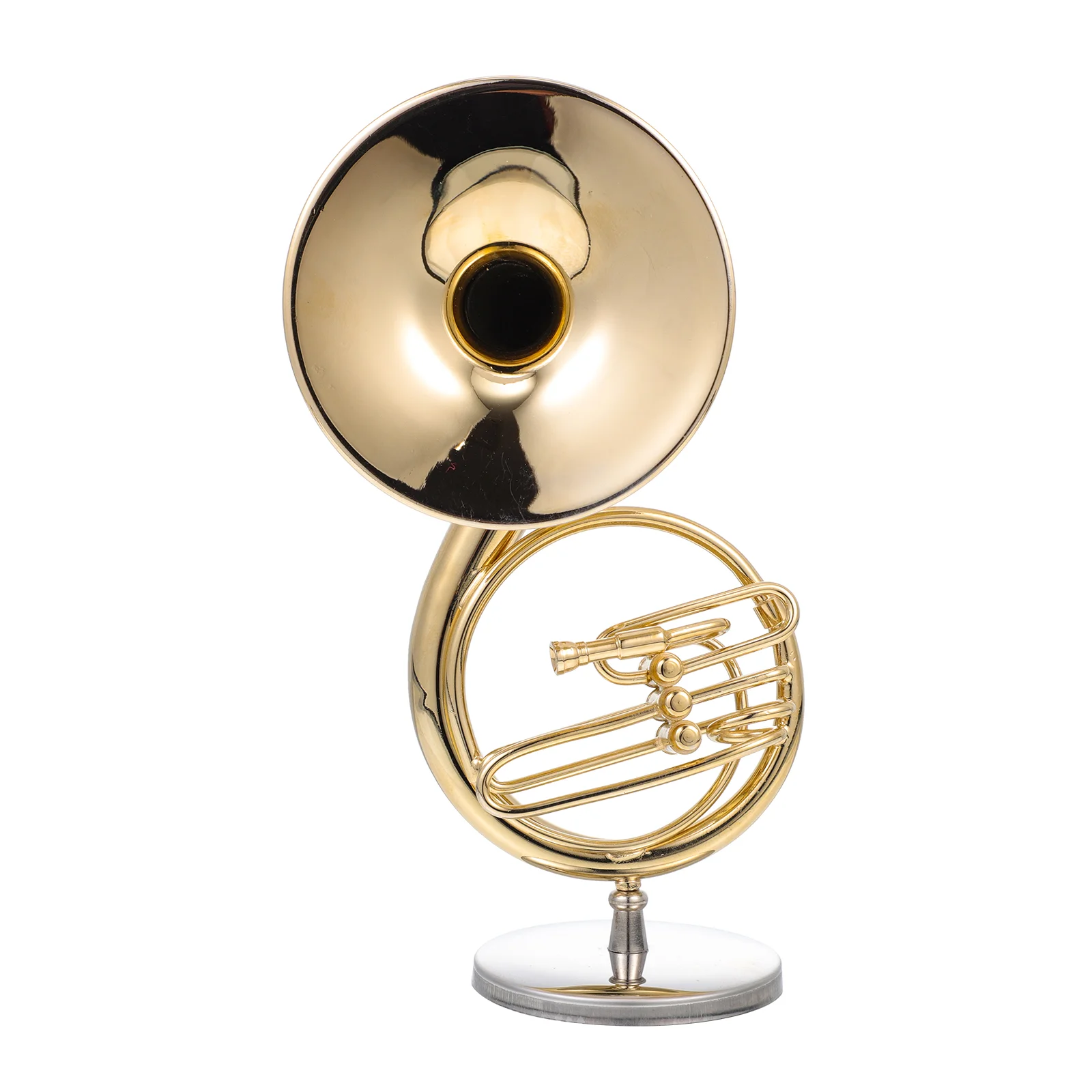 Musical Instrument Model Small Sousaphone Instruments Decor Simulation Ornament Delicate Desktop Toy