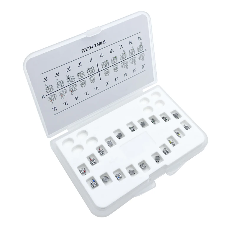 Dental Bracket Orthodontic Metal Braces Mini Roth/MBT 022 345 Hooks MIM Monoblock Dental Materials