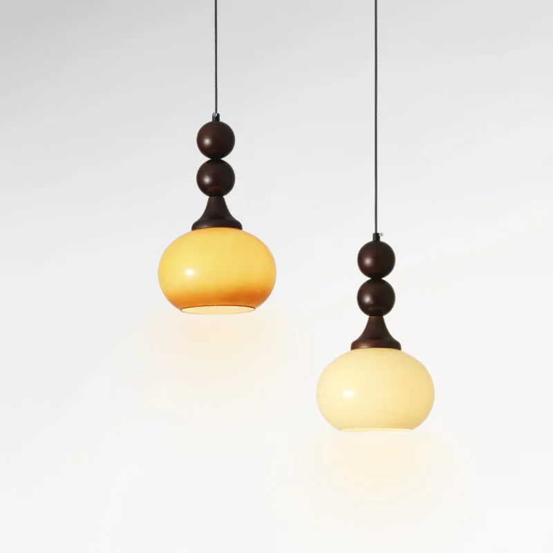 

Medieval style bedroom bedside lift chandelier retro French cream style small chandelier caramel glass entrance chandelier