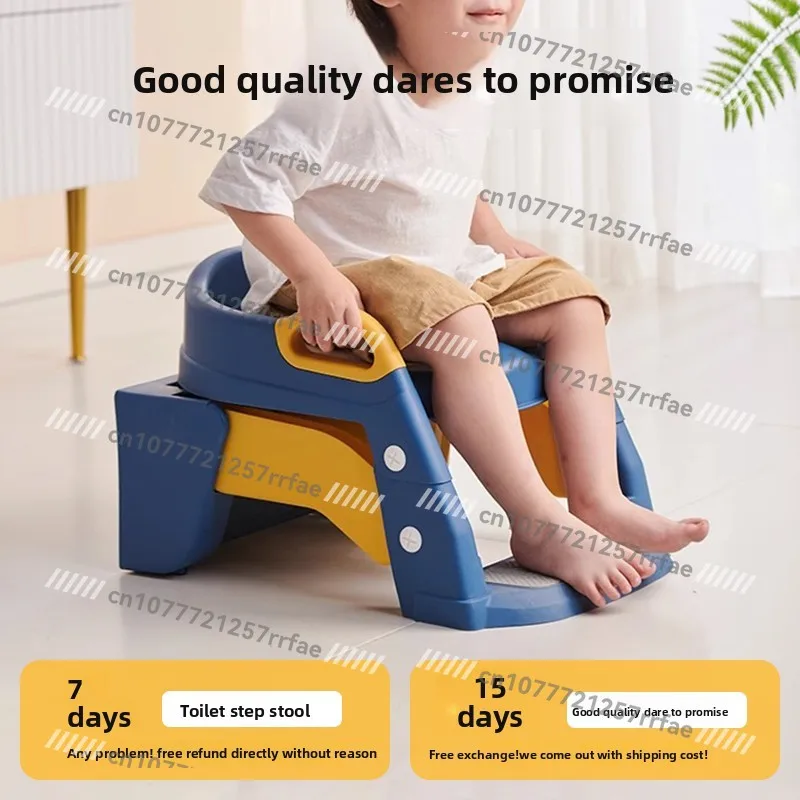 Toilet Enlarged Boy Toilet Staircase Staircase Stool Female Treasure Squatting Will Be Changed Pit 1-7 Years Old