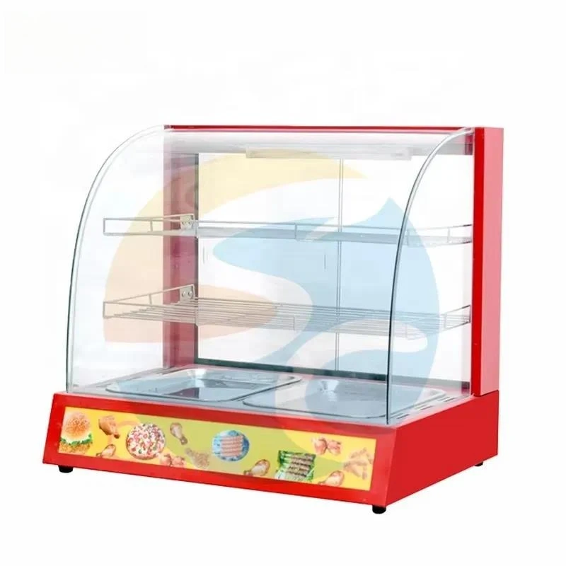 Eco Friendly Modern Countertop Heated Commercial Food Warmer Display Cabinet for Restaurant Kitchen Insulation Showcase