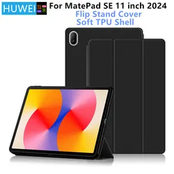 Case For Huawei MatePad SE 11 Inch 2024 Tablet PU Leather Flip Stand Cover for Huawei MatePad SE 11