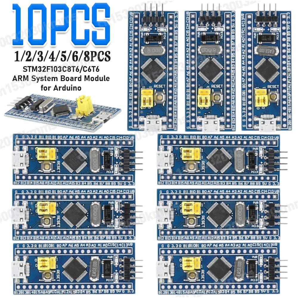 1-10PCS Original STM32F103C6T6 STM32F103C8T6 ARM STM32 Minimum System Microcontroller Development Board Module For Arduino