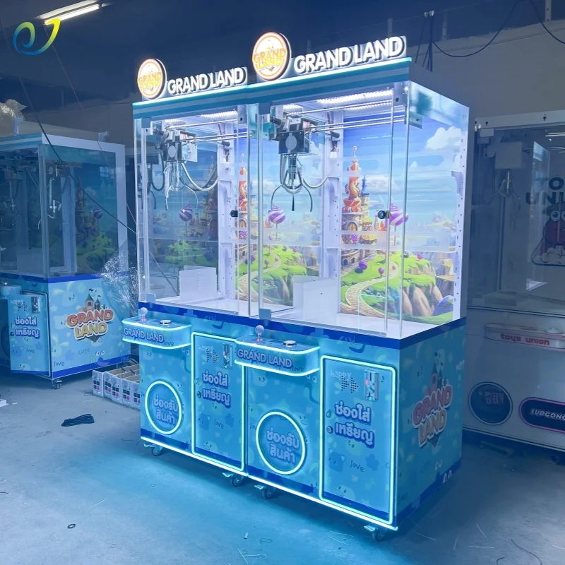 

Guangzhou Custom Claw Coin-Operated Game Machine Fun Fun Machine English Install Bill Acceptor for Doll Sales Made Metal Plastic