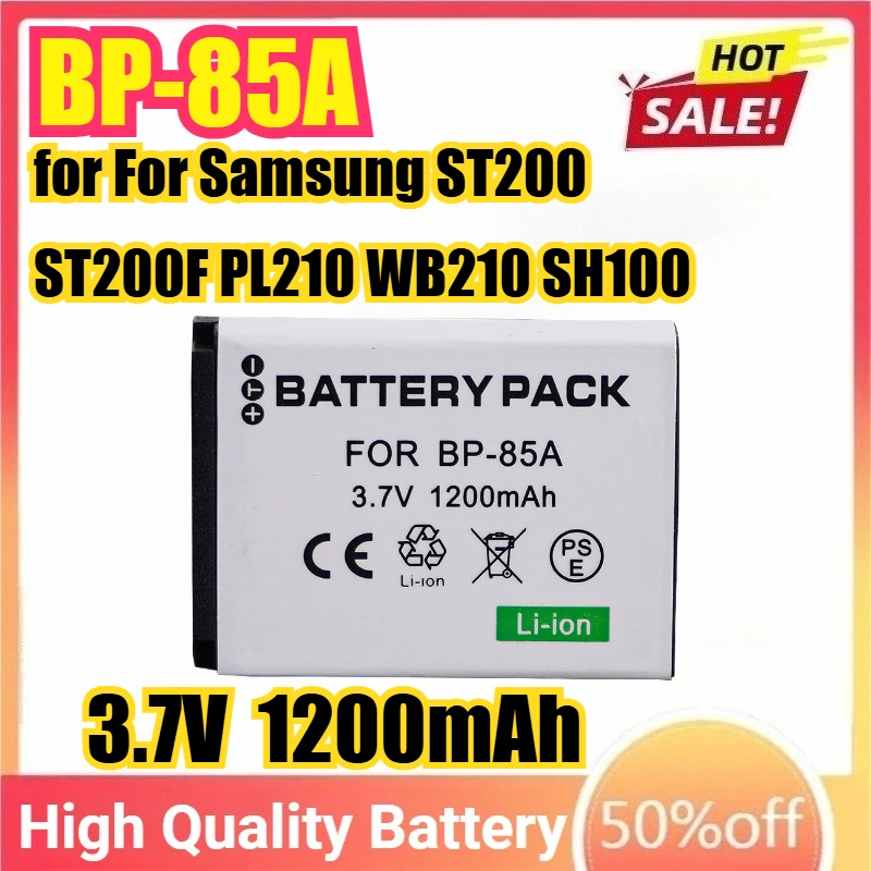 

BP-85A BP85A 3.7V 1200mAh Camera Battery for For Samsung ST200 ST200F PL210 WB210 SH100