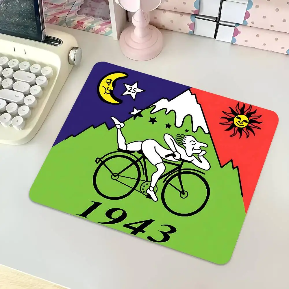 1pc LSD 1943 Albert Hofmann Small Mousepad Keyboard Pad Laptop Cushion Non-slip Deskpad