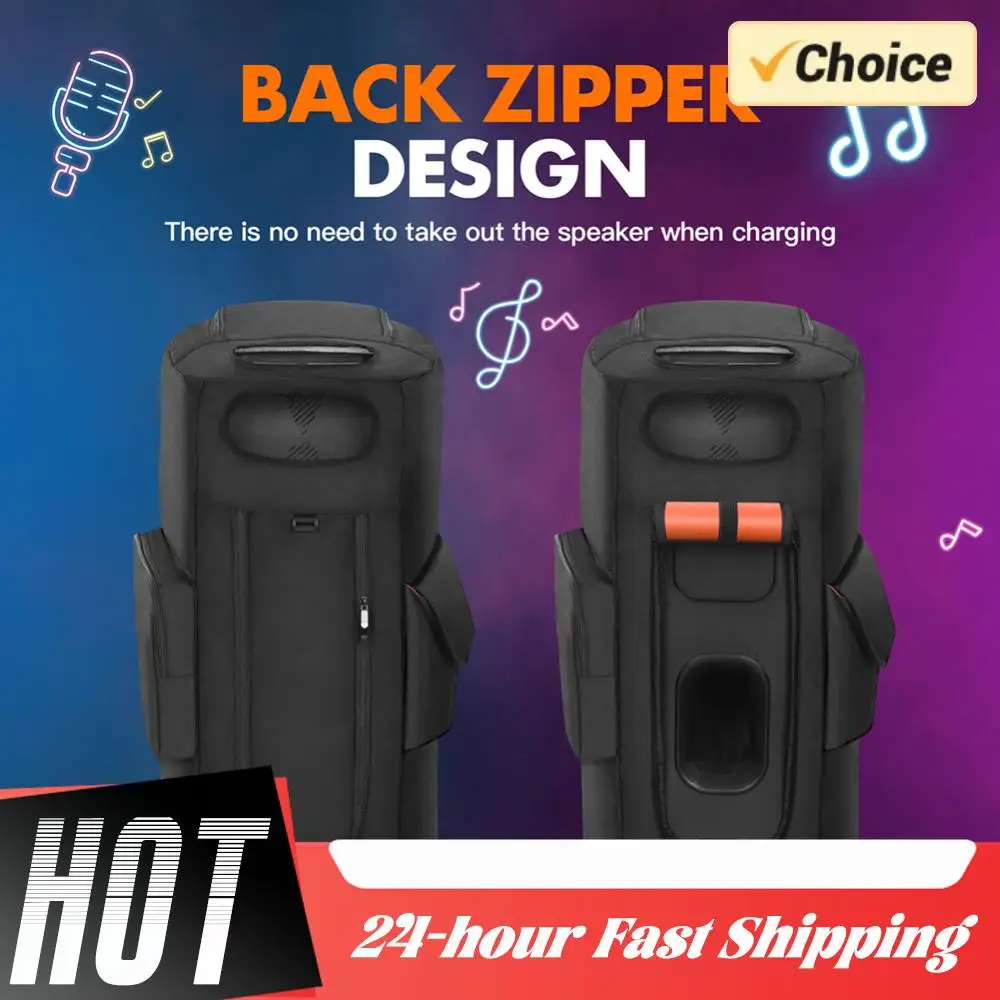 

Speaker Carry Cover Zipper Closure Portable Speaker Dust Case Double-Sided Speaker Storage Bag for Party Box 710 Accessories