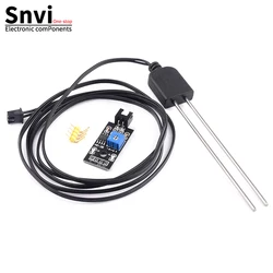 Soil Moisture Detector Module Soil Humidity Sensor Meter Hygrometer Water Tester Corrosion Resistance Probe DC 3.3-12V