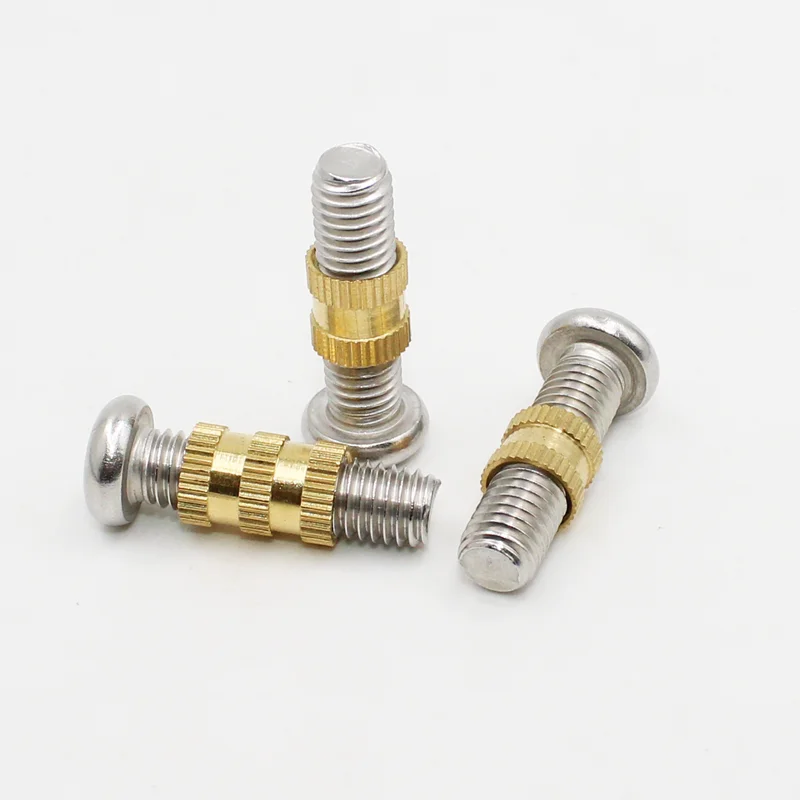 Nutinsert M2 M3 M4 M5 M8 M10 Brass Knurled Threaded Insert Nut Set Injection Molding Embedded Copper Nut for 3D Printing Plastic