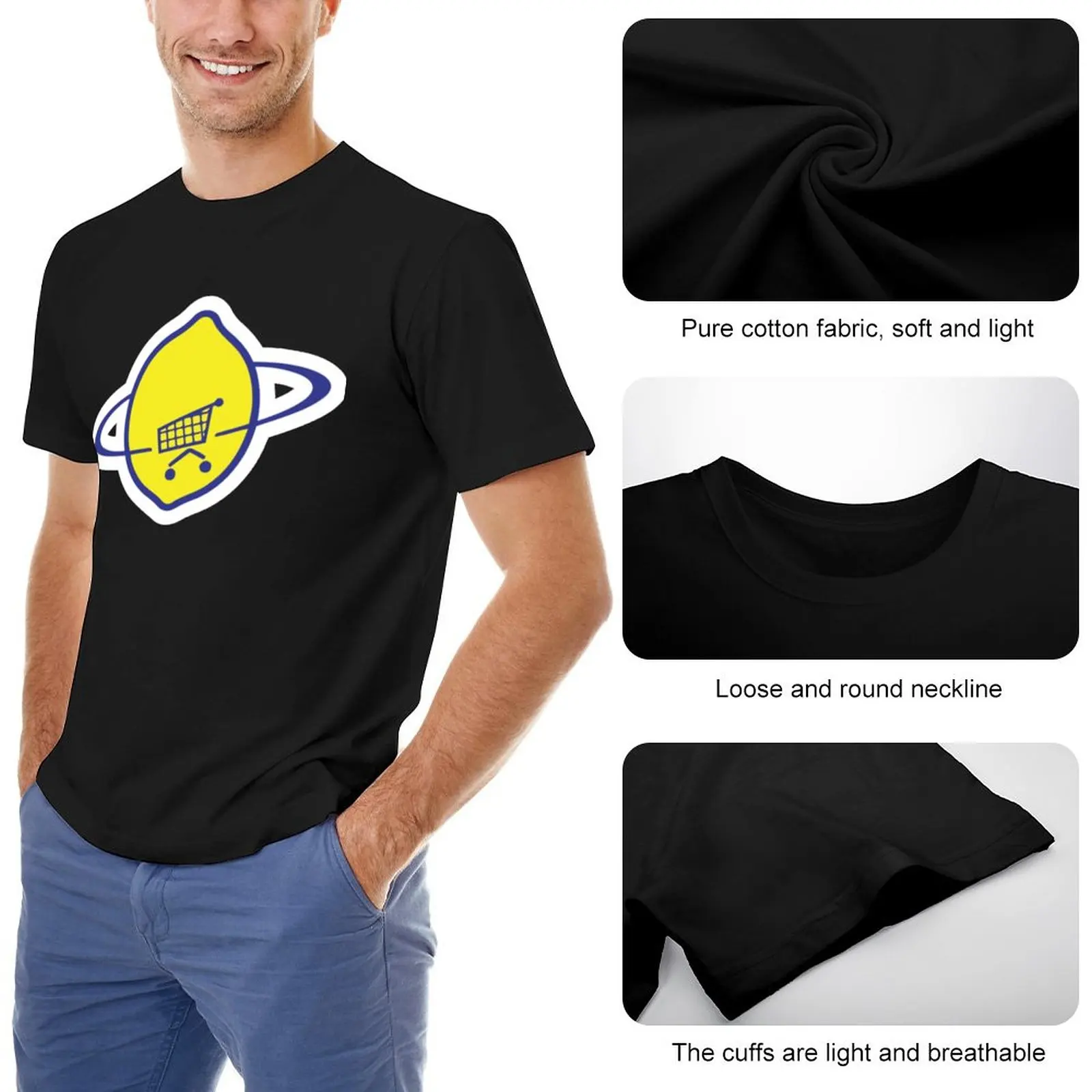 U2 Pop Mart Lemon T-Shirt tees black t shirt T-shirt short kawaii clothes oversized t shirt men