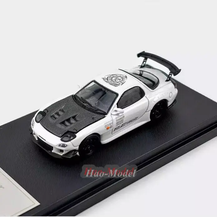 Master 1/64 For Mazda RX7 Alloy Diecast Model Car Simulation Kids Toys Boys Birthday Gifts Hobby Display Collection White