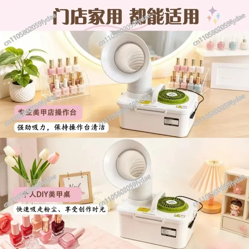 Nail Art Portable Vacuum Cleaner Desktop Small Woodworking Polishing, Will Not Run Ash Strong Suction