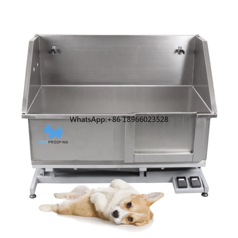 

Multifunction Deluxe Electric Lifting Stainless Steel Dog Bath Wash Machine Bathing Tub bathtub for pet salon and groomers