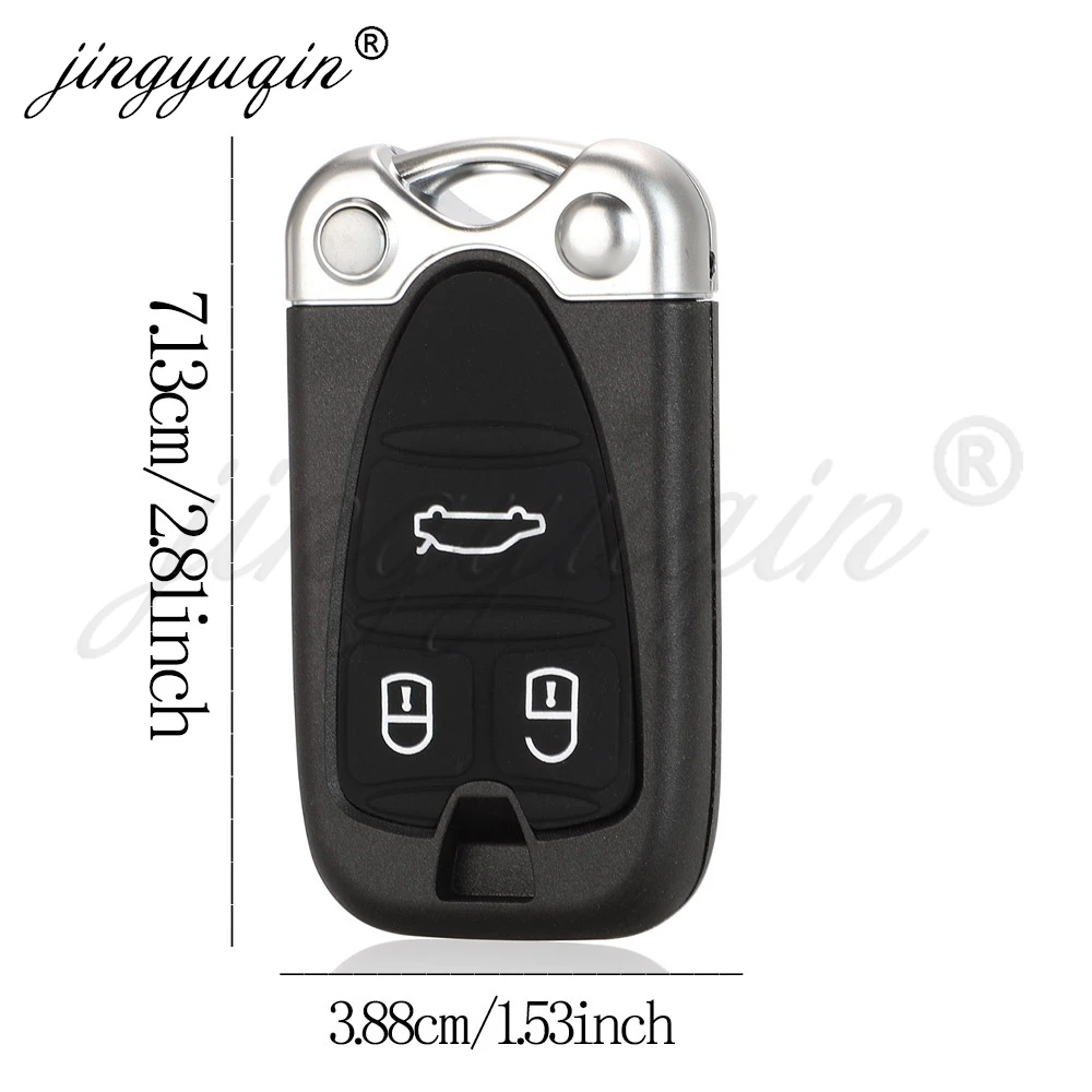 jingyuqin For Alfa Romeo 159 Brera 156 Spider Giulietta GT 2005 2006 2007 2008 2009 2010 2011 Remote Fob Car Key Shell Case
