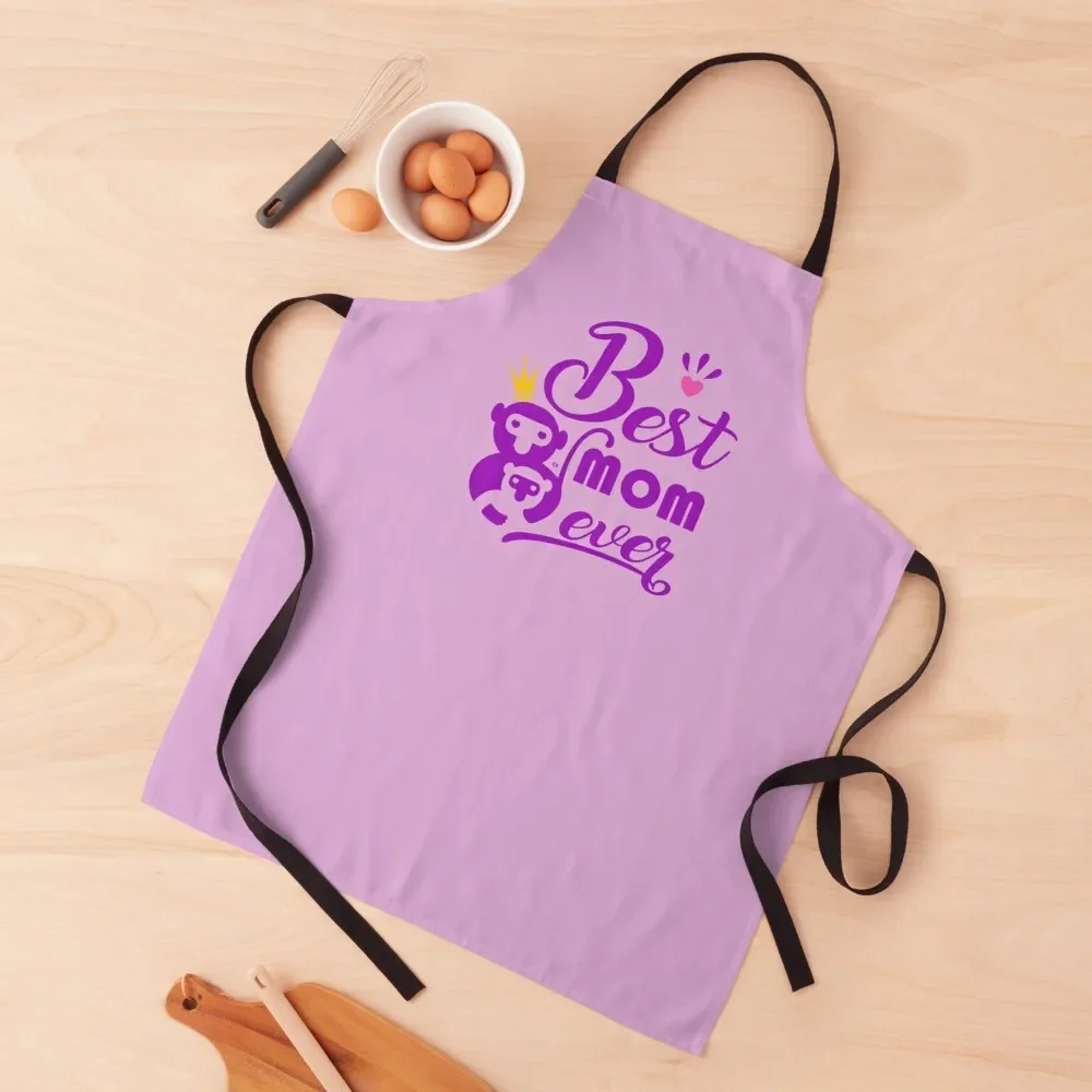 

Best Mom Ever Apron Manicurists for women with pocket Kitchen Women barber uniform Apron