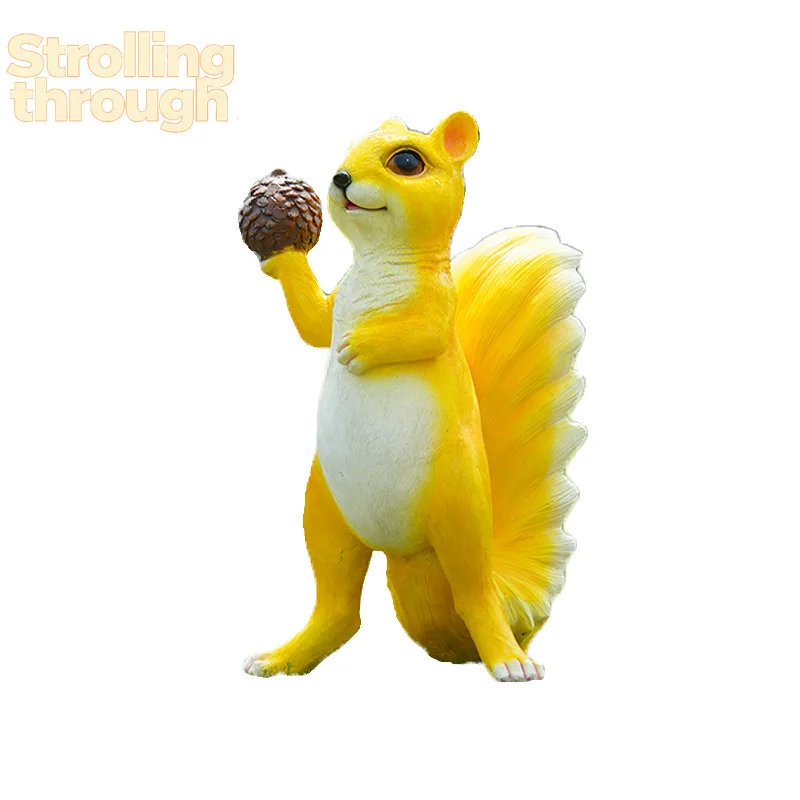 

Simulation animal squirrel sculpture resin handicraft ornament garden landscape sketch garden villa courtyard decoration