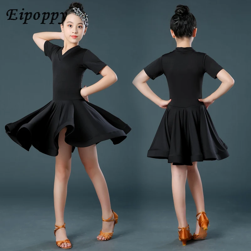 เสื้อผ้าเต้นรำละตินเด็กผู้หญิงเสื้อผ้าออกกำลังกายมีเกรด