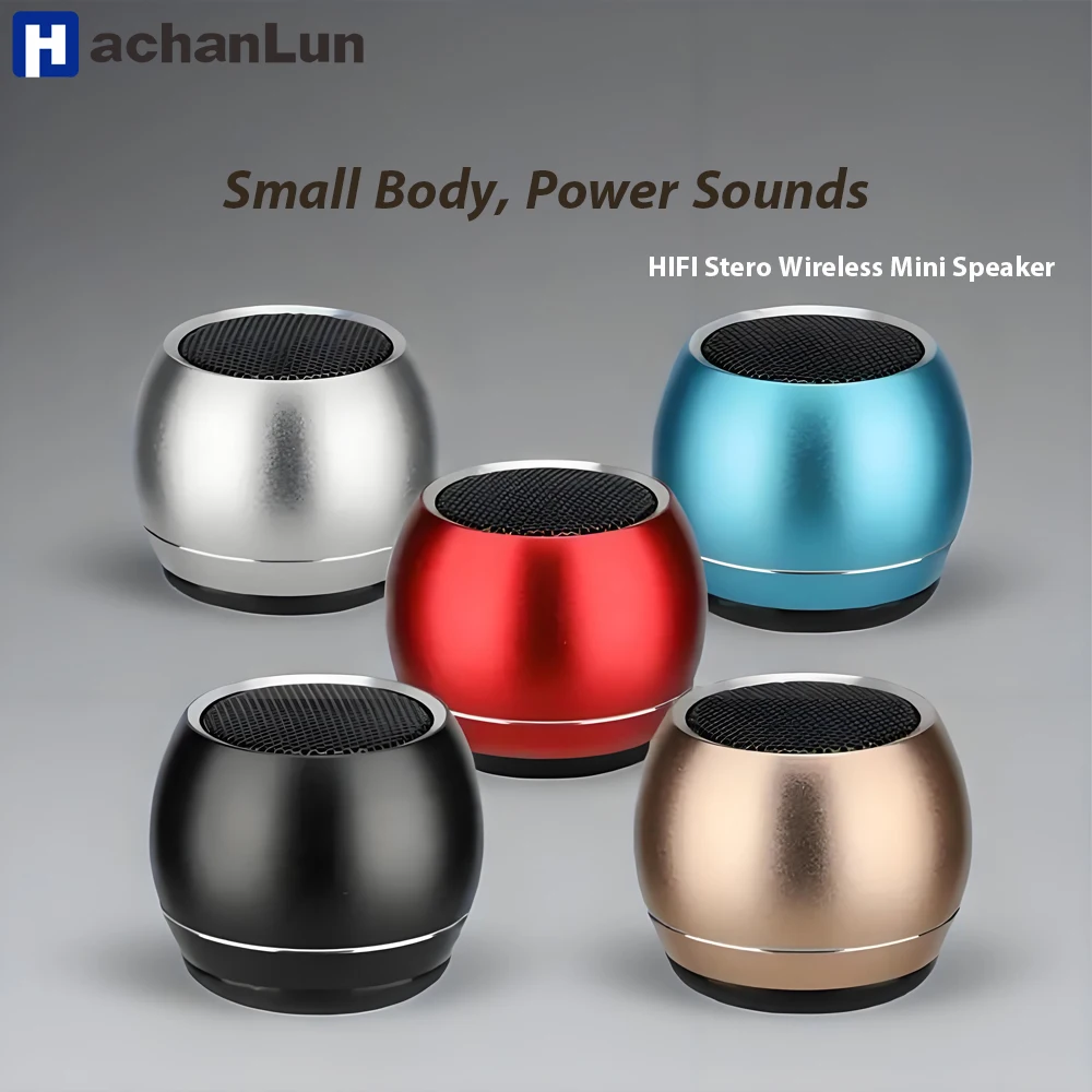 Bluetooth U3 TWS Interconnect Portable Mini Wireless Stereo Speaker Gun Metal Heavy Subwoofer Outdoor Speaker