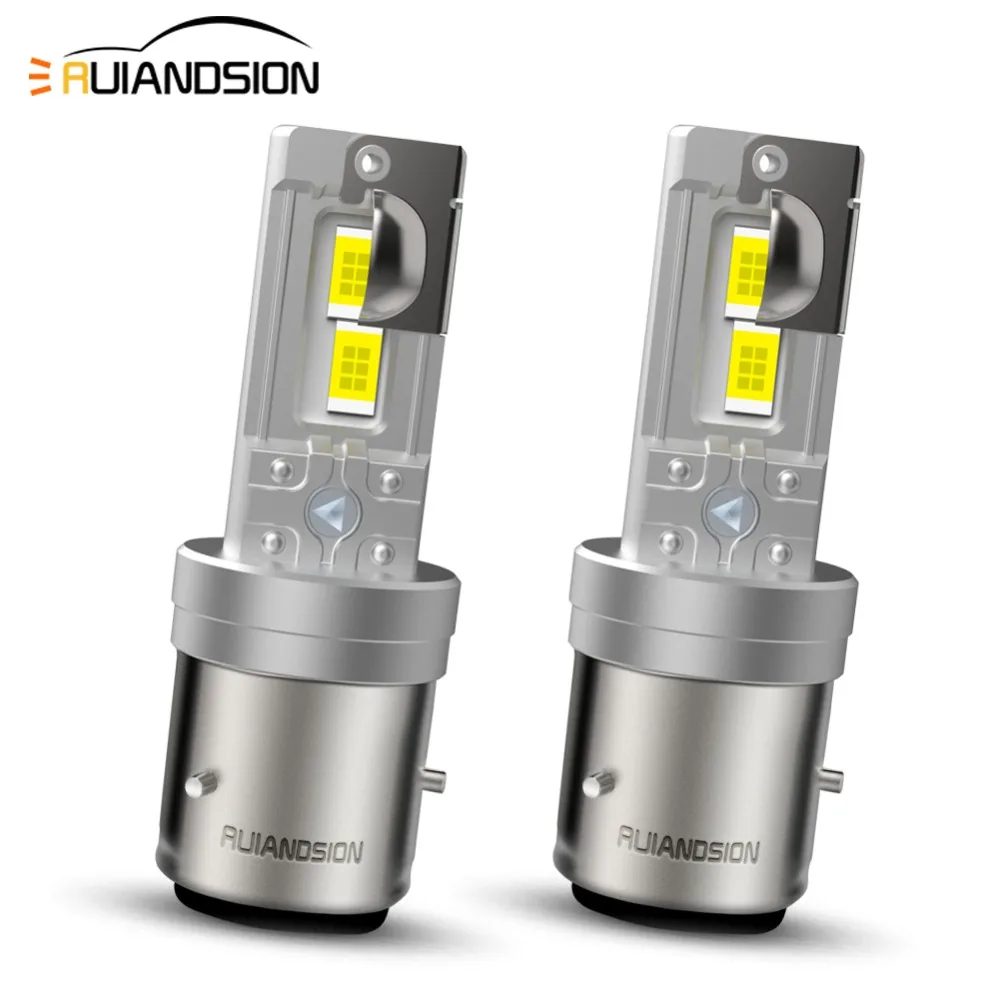 مصباح دراجة نارية LED BA20D H6 4000Lm - alternate angle